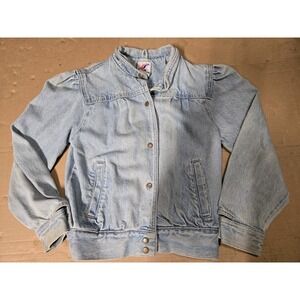 Vintage Youth SZ 10 Brite N Sassy Jean Denim Cotton Jacket Retro 90s